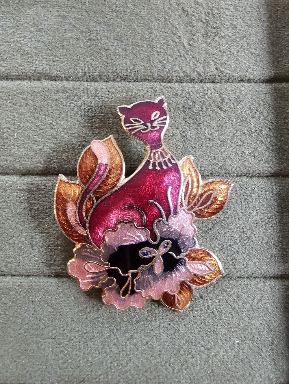 Vintage Cat Brooch
